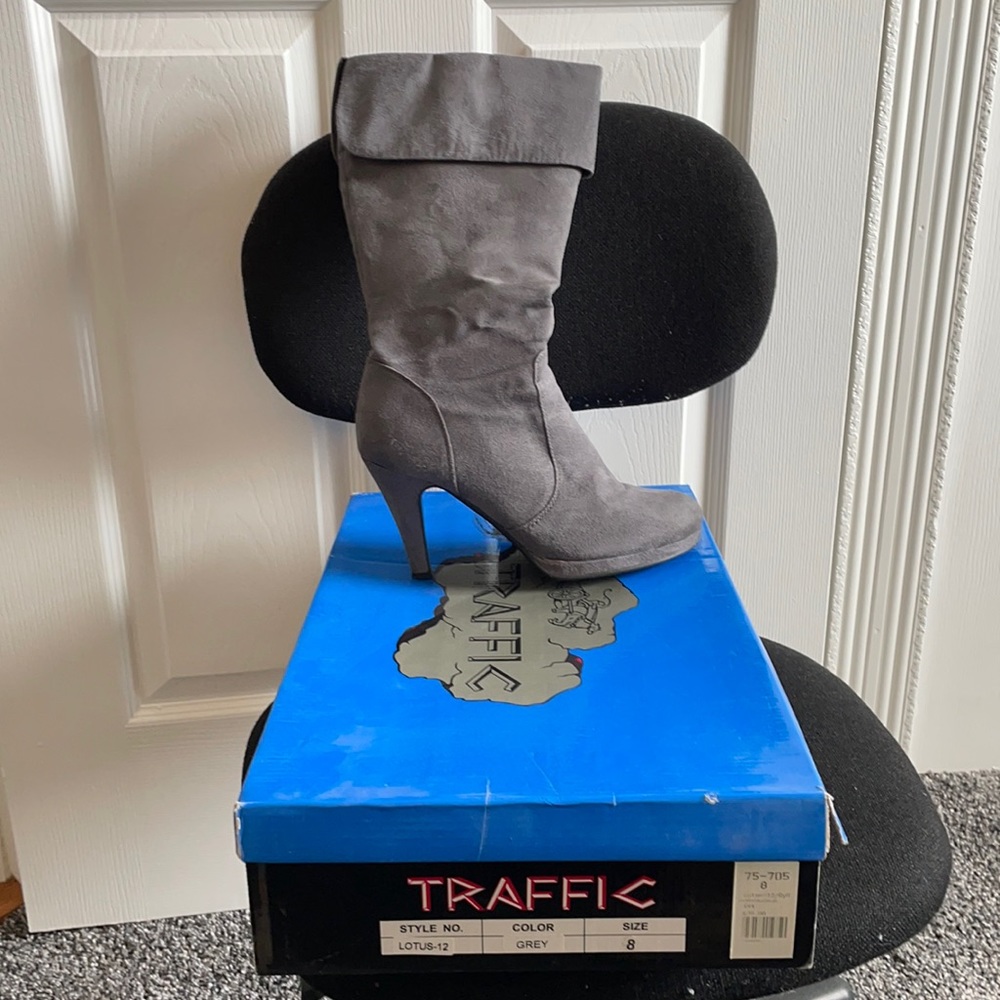 Grey Suede boots